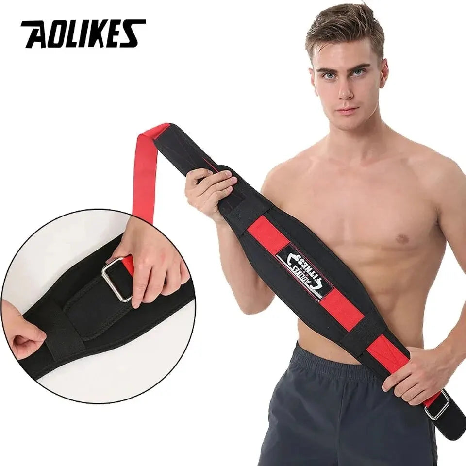 Gym Weightlifting Belt Adjustable Waist Back Support Squat Dumbbell Barbell Deadlifts Training Fitness