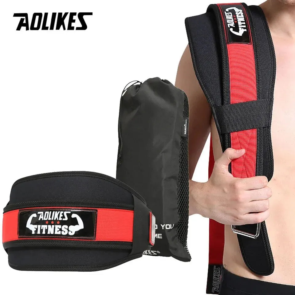 Gym Weightlifting Belt Adjustable Waist Back Support Squat Dumbbell Barbell Deadlifts Training Fitness