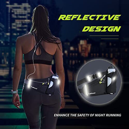 Running Belt Bag with Water Bottle Holder Phone Pouch Waist Fanny Pack